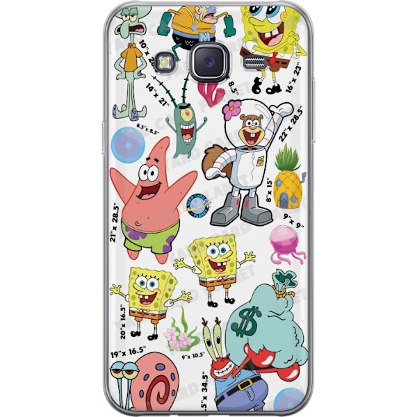 Samsung Galaxy J5 Gjennomsiktig deksel SpongeBob SquarePants