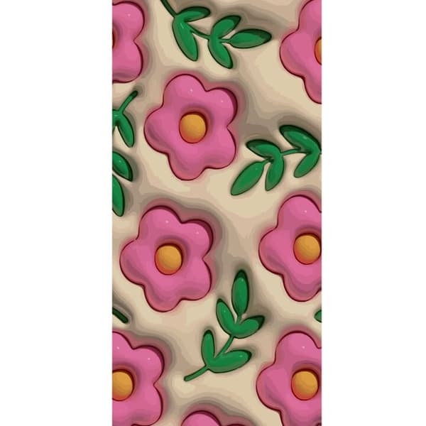 Kompatibelt Plånboksfodral till Apple iPhone 13 Pro Bubbliga Blommor