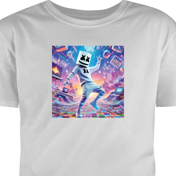 Barn-T-shirt | Bekväm T-shirt för Barn Fortnite grå 5-6 År