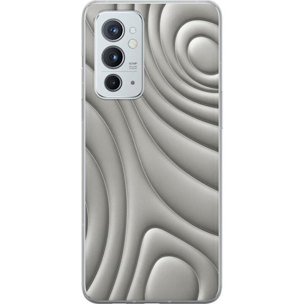 OnePlus 9RT 5G Läpinäkyvä kuori Hopea-aallot