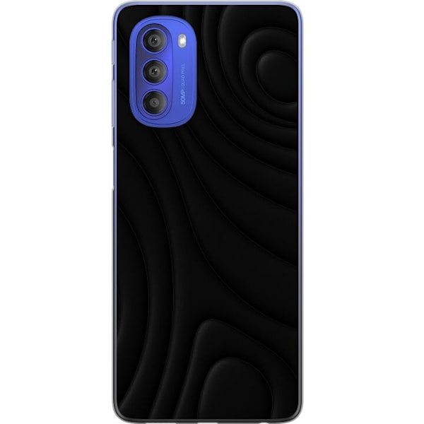 Motorola Moto G51 5G Läpinäkyvä kuori Tummat Aallot