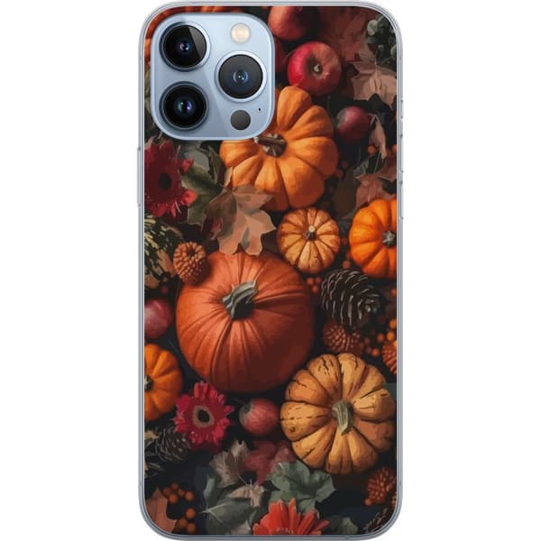 Kompatibel Mobilcover til Apple iPhone 13 Pro Max Græskarhøst efterår plakat efterår halloween græskar æbler blomster efterårssæson rustik dekor desi