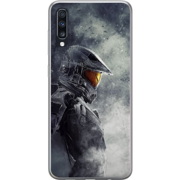 Samsung Galaxy A70 Läpinäkyvä kuori Fortnite - Master Chief