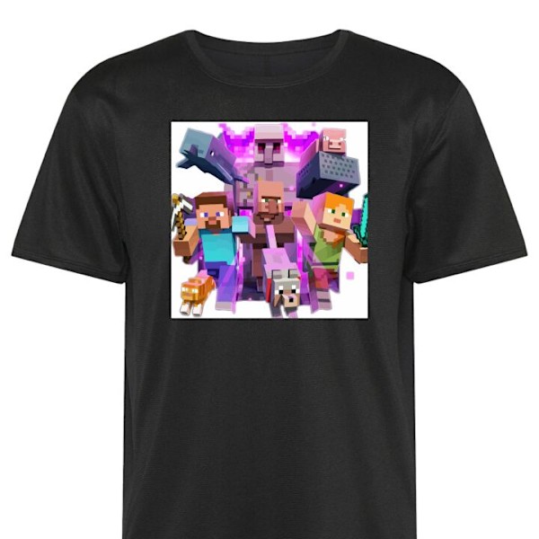 Trænings T-shirt | Sport T-shirt til Voksen Minecraft Lille