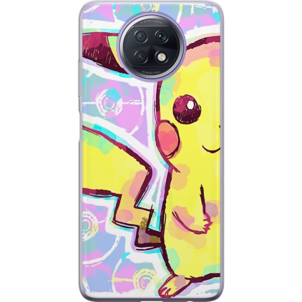 Xiaomi Redmi Note 9T Gjennomsiktig deksel Pikachu 3D