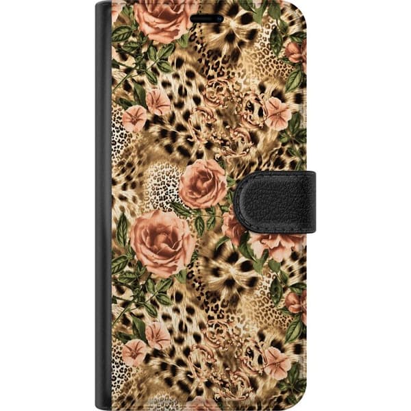 Kompatibelt Plånboksfodral till OnePlus Nord 4 Bruna leopardrosor brun