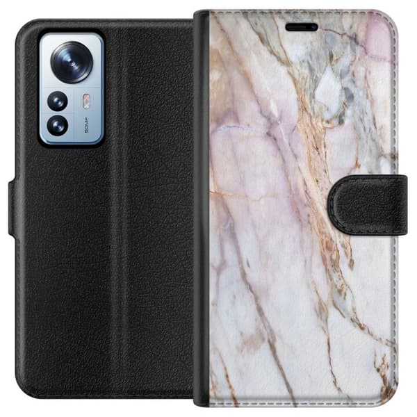 Kompatibelt Plånboksfodral till Xiaomi 12 Pro Marmor