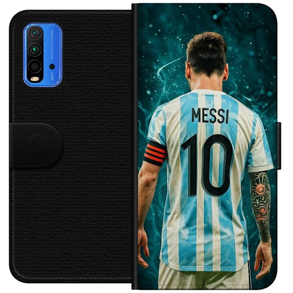 Xiaomi Redmi Note 9 4G Tegnebogsetui Messi