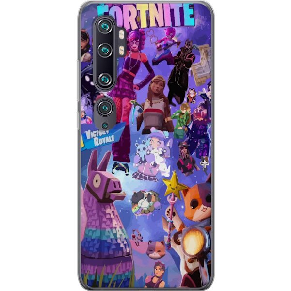 Xiaomi Mi Note 10 Gjennomsiktig deksel Fortnite