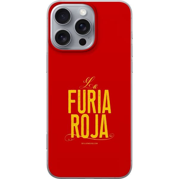 Kompatibelt Mobildeksel til Apple iPhone 16 Pro Max La Furia Roja rød