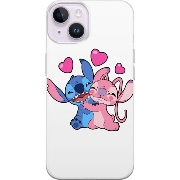 Apple iPhone 14 Gennemsigtig cover Lilo & Stitch