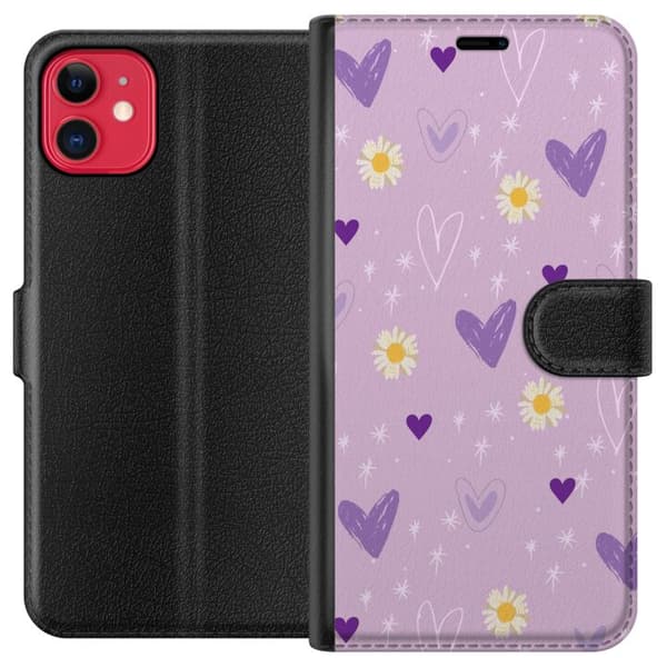 Kompatibel Tegnebogsetui til Apple iPhone 11 Blomster