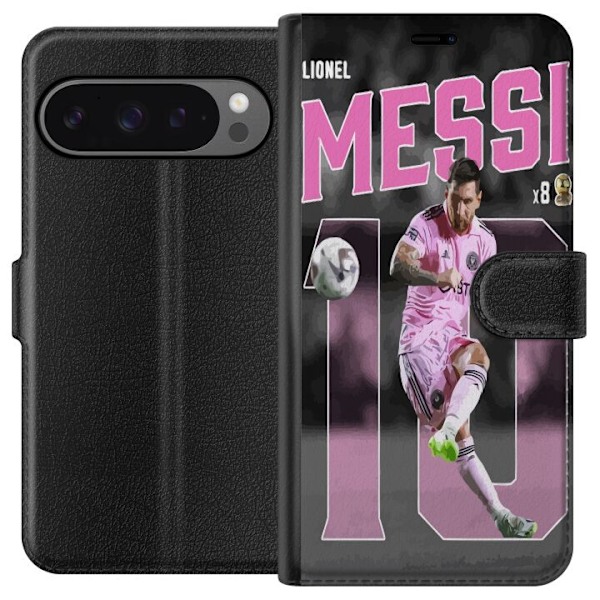 Google Pixel 9 Pro XL Plånboksfodral Lionel Messi - Rosa