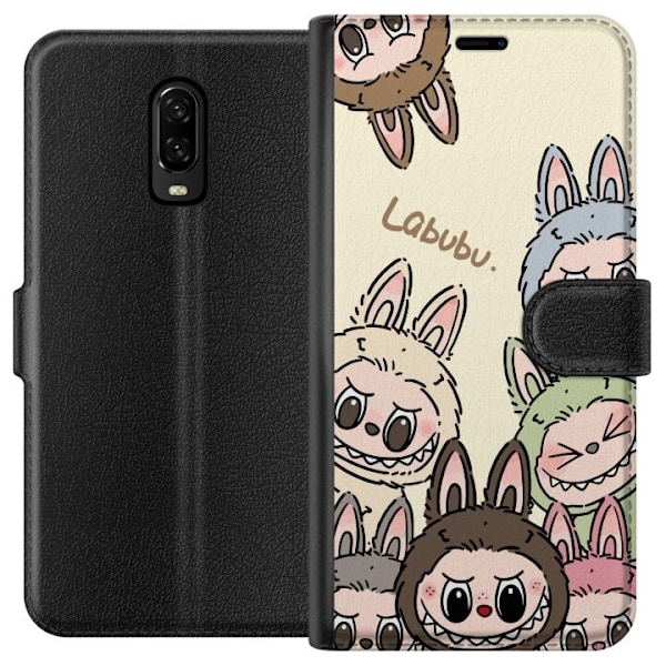 OnePlus 6T Tegnebogsetui Labubu Pastel Collection