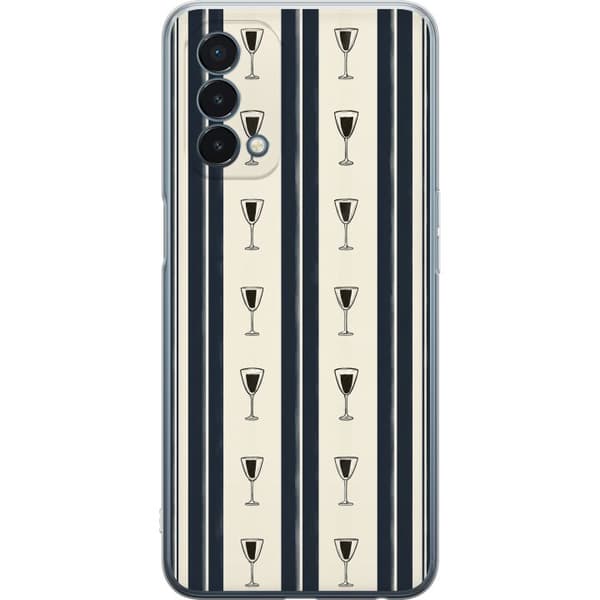Kompatibel Mobilcover til OnePlus Nord N200 5G Blå vinglasstriber blå