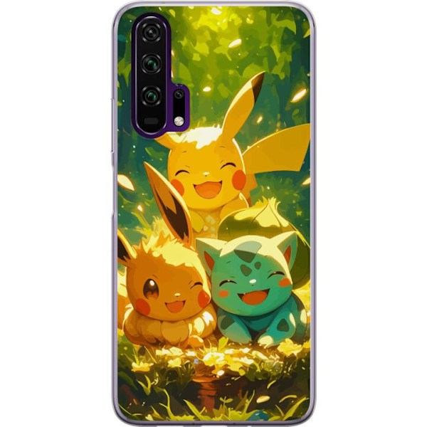 Honor 20 Pro  Gennemsigtig cover Pixelmonster spillestil - far