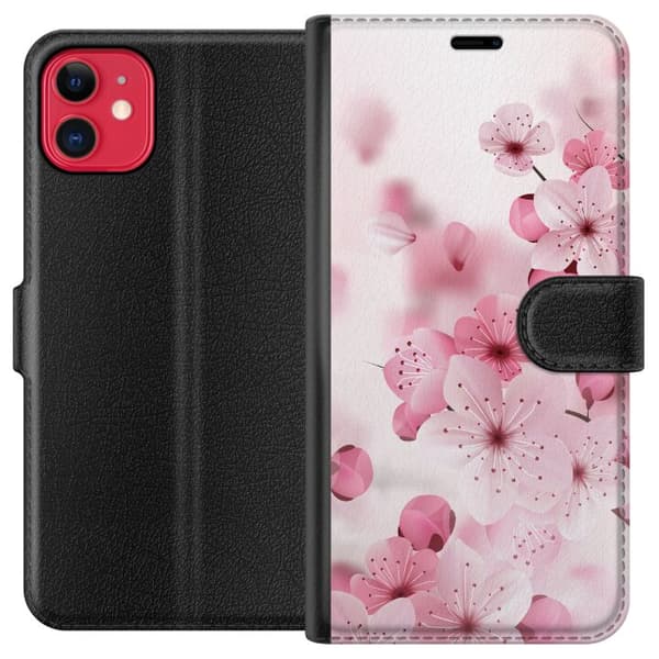 Kompatibel Tegnebogsetui til Apple iPhone 11 Kirsebærblomst