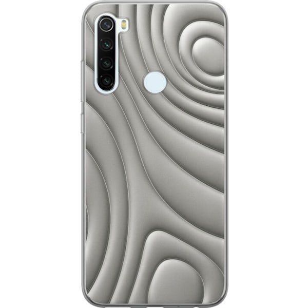 Xiaomi Redmi Note 8 Läpinäkyvä kuori Hopea-aallot