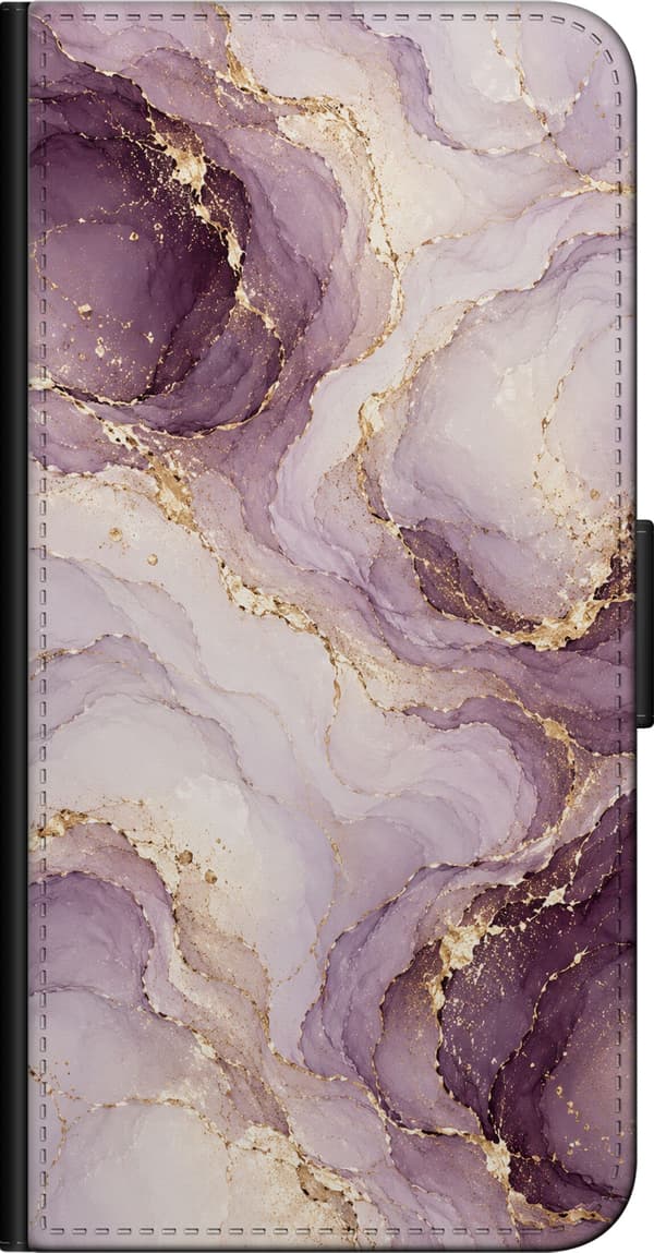 Kompatibel Tegnebogsetui til OnePlus 9 Pro Lavendelmarmor lilla