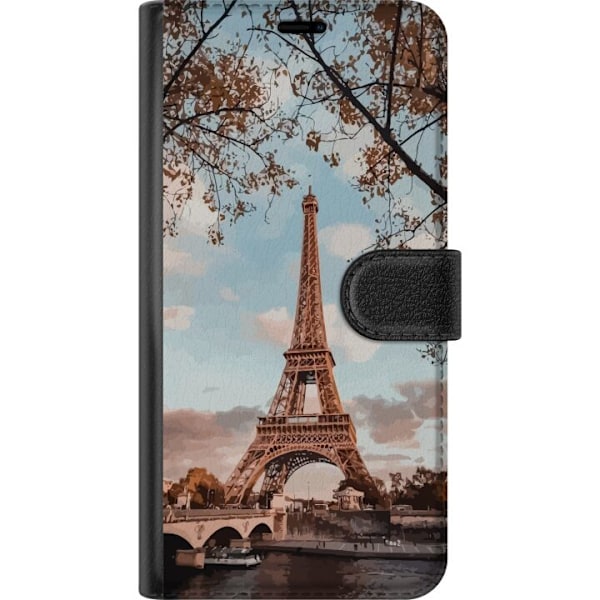 Apple iPhone 16e Lompakkokotelo Eiffelin torni