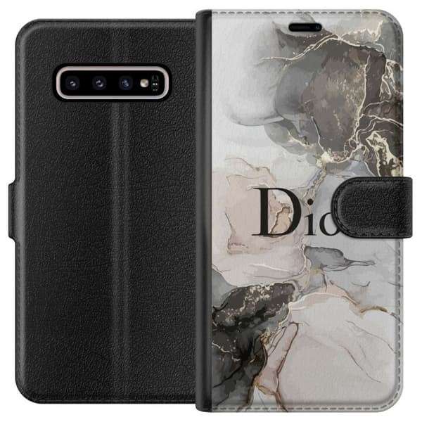 Kompatibelt Lommeboketui til Samsung Galaxy S10+ Marmor