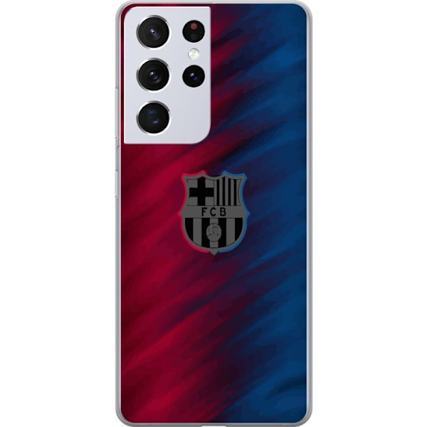 Samsung Galaxy S21 Ultra 5G Genomskinligt Skal FC Barcelona