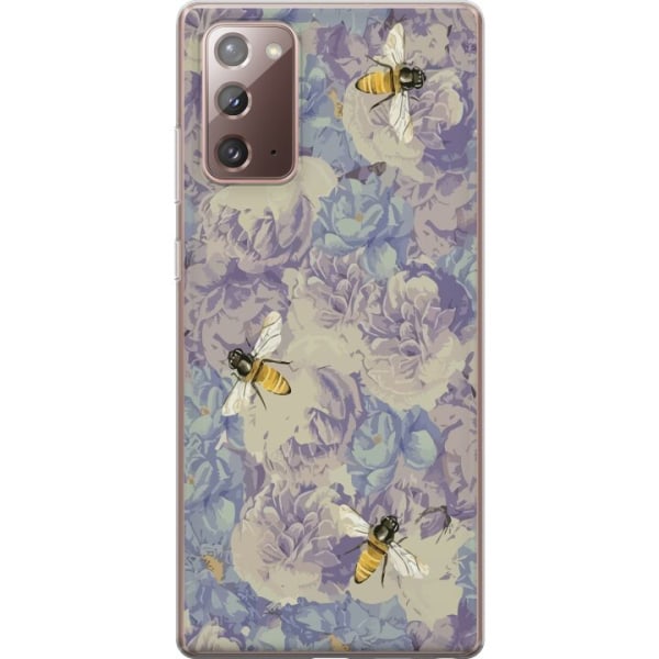 Samsung Galaxy Note20 Gennemsigtig cover Blomster