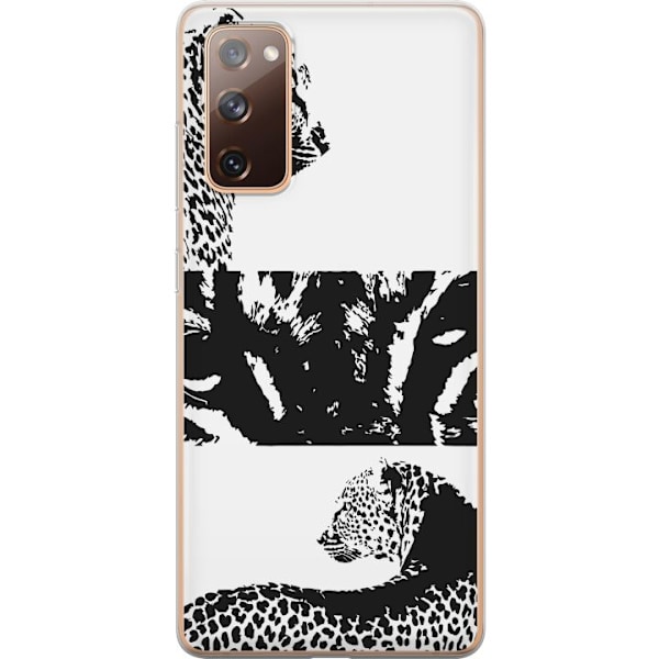 Samsung Galaxy S20 FE Läpinäkyvä kuori Leopard Faces