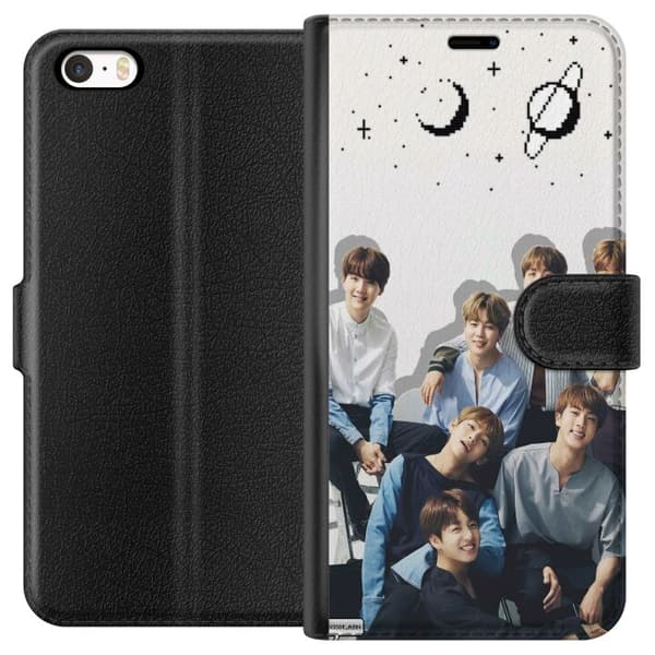 Kompatibelt Plånboksfodral till Apple iPhone SE (2016) K-POP BTS