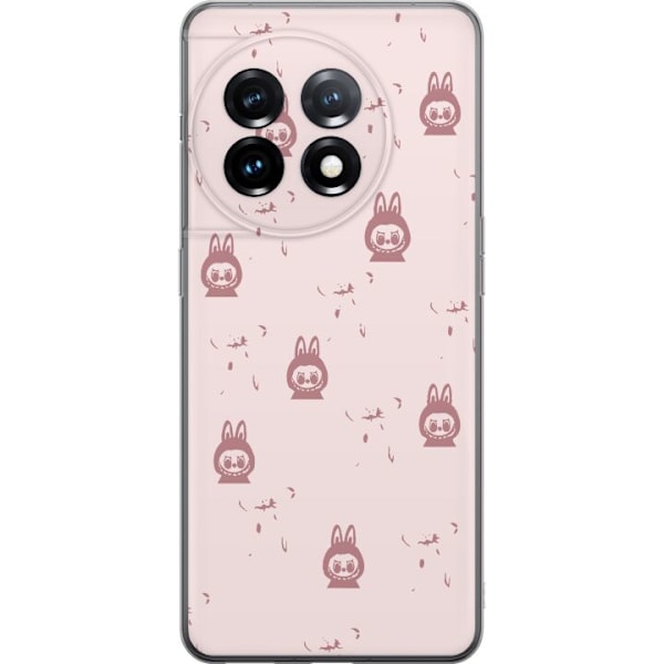 OnePlus 11R Läpinäkyvä kuori Labubu Neon Pop - Neonvärinen