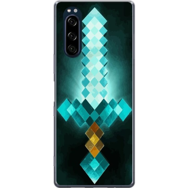 Sony Xperia 5 Gennemsigtig cover Minecraft sværd