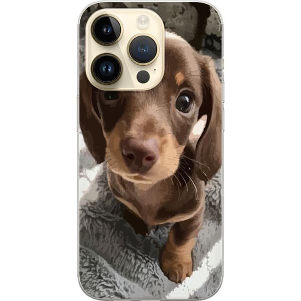 Kompatibel Mobilcover til Apple iPhone 14 Pro Sød Hund