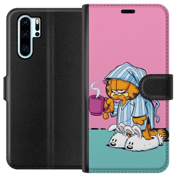 Kompatibelt Lommeboketui til Huawei P30 Pro Garfield