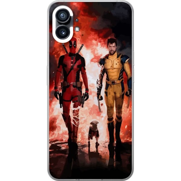 Nothing Phone (1) Genomskinligt Skal Wolverine Deadpool