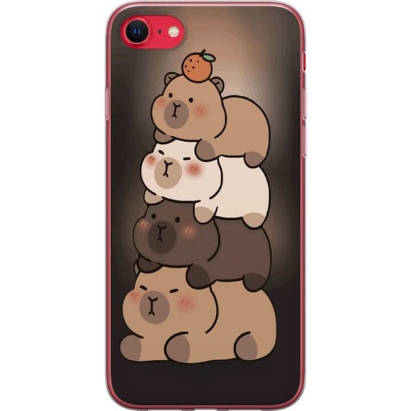 Kompatibelt Mobilskal till Apple iPhone 7 Capybara Kawaii Cute Djur Figur