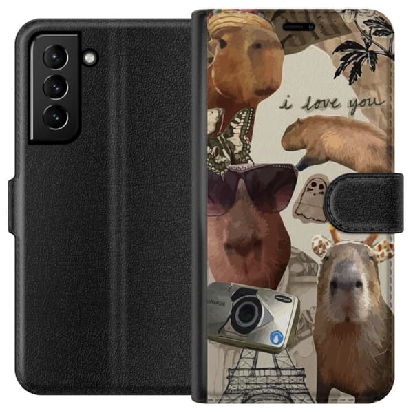 Kompatibel Tegnebogsetui til Samsung Galaxy S21+ 5G Capybara