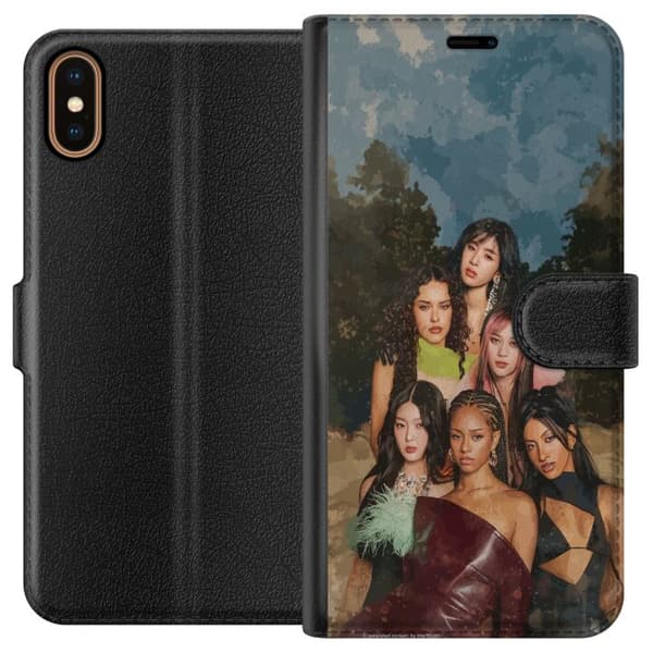 Kompatibelt Lommeboketui til Apple iPhone X KATSEYE brun
