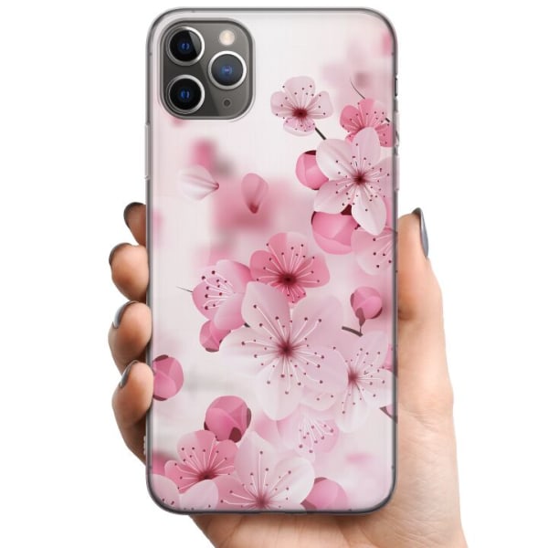 Apple iPhone 11 Pro Max TPU Matkapuhelimen kuori Kirsikankukka