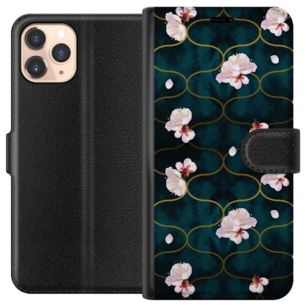Apple iPhone 11 Pro Tegnebogsetui Blomster