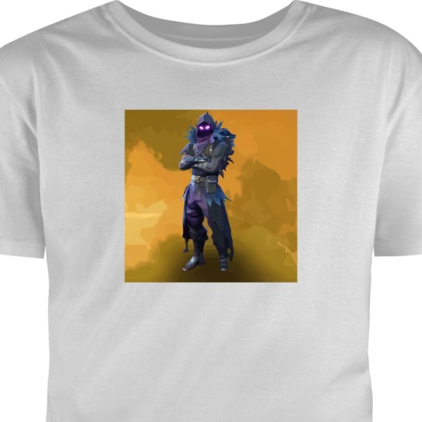 Barn T-shirt Fortnite - Raven grå 7-8 År