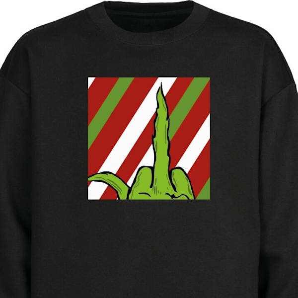 Sweatshirt for Voksen | Klassisk Collegegenser Grinch svart XXL