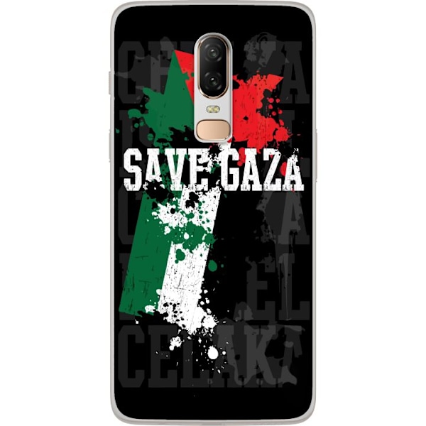 OnePlus 6 Genomskinligt Skal Free Palestine