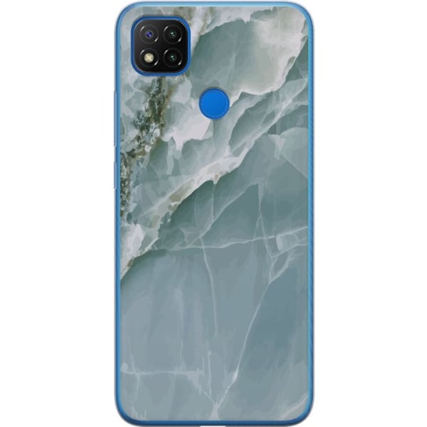 Xiaomi Redmi 9C Genomskinligt Skal Marmor Isfjäll