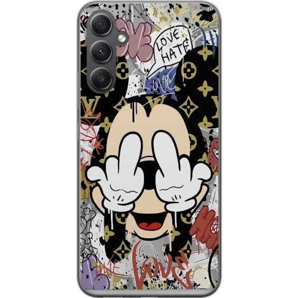 Samsung Galaxy A05s Genomskinligt Skal Mickey Mouse