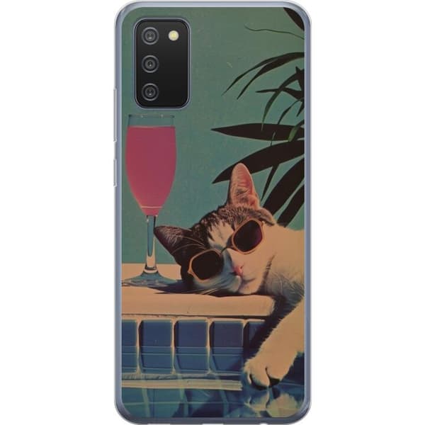Kompatibel Mobilcover til Samsung Galaxy A02s Kat ferie