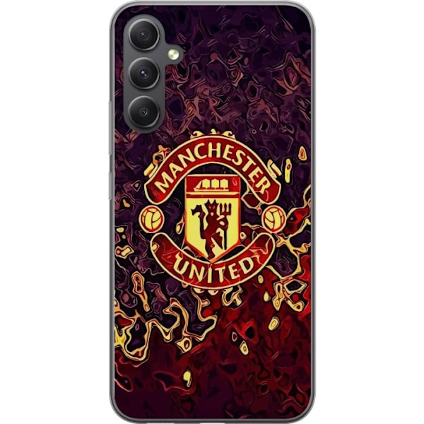 Samsung Galaxy A15 5G Läpinäkyvä kuori Manchester United