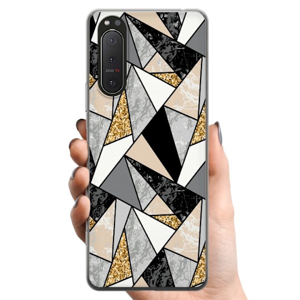 Sony Xperia 5 II TPU Mobildeksel Marmorutskrift
