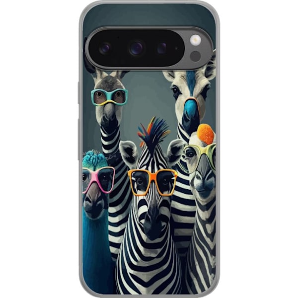 Google Pixel 9 Pro XL Gennemsigtig cover Zebra