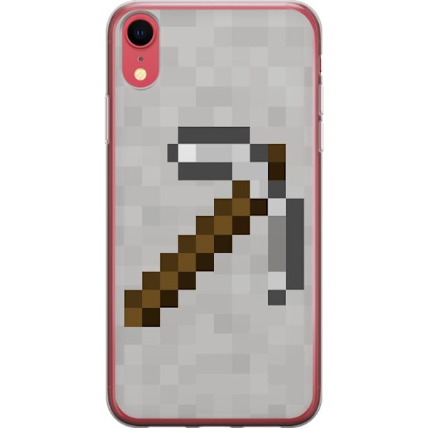 Apple iPhone XR Genomskinligt Skal Minecraft Tools