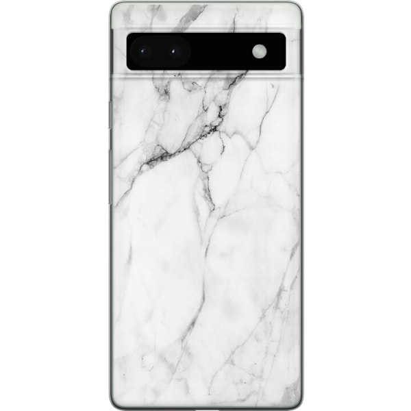 Google Pixel 6a Gjennomsiktig deksel Marmor